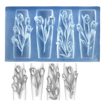 Moule en Silicone transparent pour accessoires d'ongles,-CS138