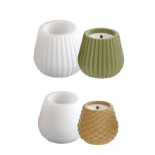 Unique Candle Holder Molds Silicone Texture Crafting Molds-Set