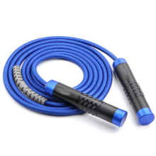 Jump Rope for Fitness, Ergonomic Alloy Handle with Silicon Grip, Adjustable Weighted Cord for Customized Height, Smooth Ball Bearings for Tangle-Free