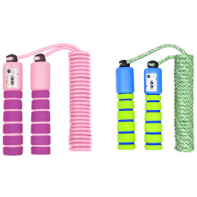 Workout Jump Rope for Kids Fitness, Durable Tangle-free 7ft Adjustable Skipping Rope, Non-Slip Foam Handles, Portable, for Boys, Girls, Children's Out