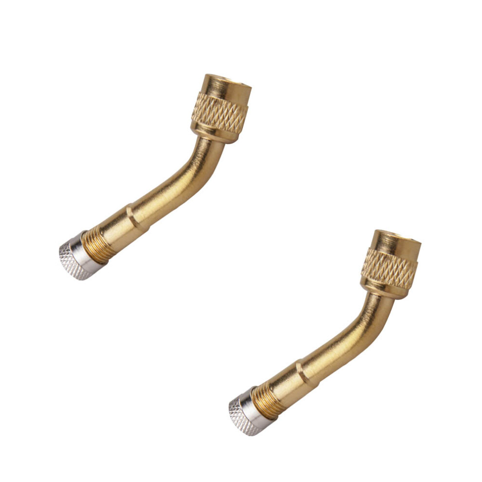 Valve Stem Extension Adaptor For Tire Inflation, 90 Degree Tyre Valve Extension Adaptor Brass Construction With Rubber Sealing Ring, Universal Fit For 9463374107323