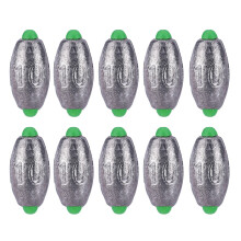 Juego de plomos de pesca Egg Lead Premium de alta densidad para drop shot en agua salada y dulce. Plomos ovalados para lanzar, resistentes a la