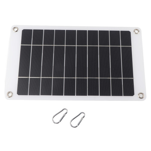 Portable Solar Panel Compact Lightweight Panel Charger High Efficiency Monocrystalline Silicone Solar Cell Module Durable Construction Waterproof Shoc
