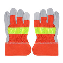 Extended Safety Cuff Protection Gloves, Comfortable Inside with Soft Material for All-day Wear, Durable Suede Cowhide for Heavy-duty Tasks, Suitable
