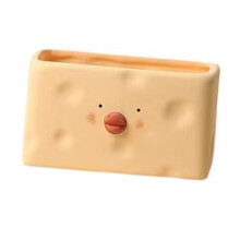 Süßer Keramik-Gelber Cartoon-Hühnchen-Blumenkübel, 220g Innen-/Außenkübel