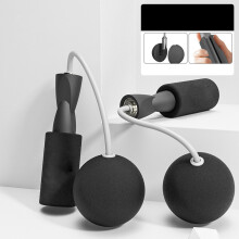 Corda de pular sem fio que não embola, equipamento de exercício versátil com comprimento ajustável e cabo absorvente de suor para entusiastas do