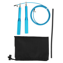 Speedy Skipper: Dual Bearings Steel Wire Jump Rope, Silicon Coated, None-Slip Handle For Home Gym Cardio Exercises, Lightweight Design, Adjustable Len
