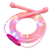 Ergonomic Grip Glowing Jump Rope, Rechargeable Adjustable Length Jumping Rope with Color Changing Lights, Perfect Gift for Fitness Exercise Indoors Ou