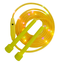Ergonomic Grip Glowing Jump Rope, Rechargeable Adjustable Length Jumping Rope with Color Changing Lights, Perfect Gift for Fitness Exercise Indoors Ou