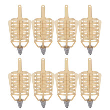 Portable Fishing Bait Cages, Ideal For Carp Coarse Lake And River Fishing, Durable Abs Plastic Spring Holder With Metal Sinker, Lightweight Design For