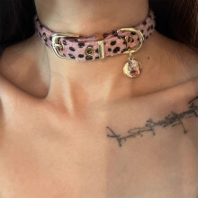 Unique Leopard Print Chokers Necklace for Party Supplies-538