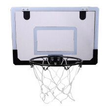 Indoor Basketball Hoop For Door Spring Loaded Steel Rim Over The Door Mini Basketball Hoop Set With Ball And Pump Space Saving Wall Mounted Easy To As