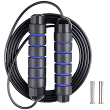 Jump Rope, Rapid Speed Tangle-Free Adjustable Length Skipping Rope For Fitness Workout, Slim Body With Ergonomic Foam Handles