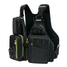Outdoor Fishing Vest, Breathable Fabric Multi Pocket Design for Men and Women, Adjustable Straps, Detachable Buoyancy Foam, Reflective Materials for E
