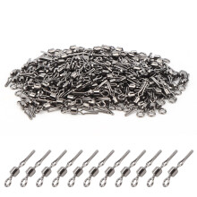 Fishing Rolling Swivels, Brass Construction Nickel Coated Metal Swivels Enhance Your Fishing Experience, Suitable For Many Fishing Methods And Quick S