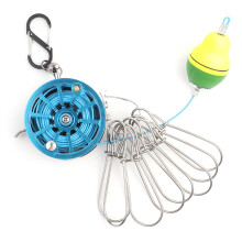 Live Fish Retainer, Fish Stringer with Force Relieving Runner and Retaining Beads, Steel Wire Fishing Lock for Freshwater and Saltwater Fishing Advent