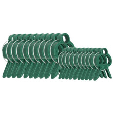 Clipes de jardinagem delicados, resistentes às intempéries e à ferrugem; suporte robusto e firme em arame de aço mola para caules de plantas,