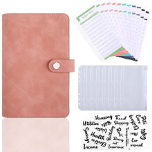 Classeur A6 rechargeable en cuir PU, votre outil indispensable pour la gestion de votre budget et vos notes quotidiennes, avec anneaux en acier
