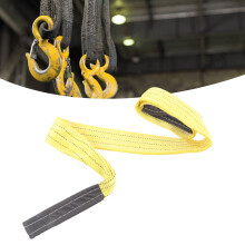 Sangle de levage en polyester à double boucle 3T, 2 m de long, pour grues, largeur 75 mm