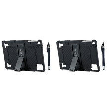 2X Funda para Tableta de 10,1 Pulgadas Funda de Silicona Soporte para Tableta Funda Universal para Tableta Soporte Ajustable con LáPiz Capacitivo