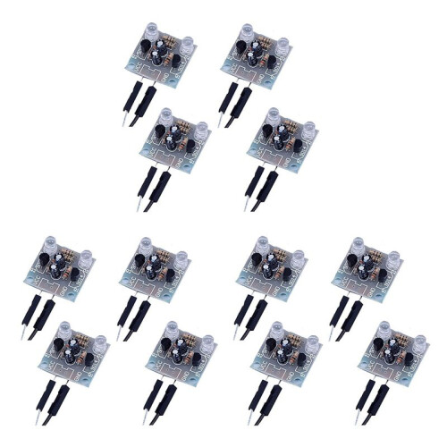 12-Piece Set 5mm LED Flash DIY Kit Electronic  Kit PCB Circuit Welding Skills Learning Training Kit