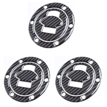 3X 3D Carbon Fiber Tank Gas Cap Pad Filler Cover Sticker Decals for  R1200RT K1200S F650 R1150 R///LT ALL