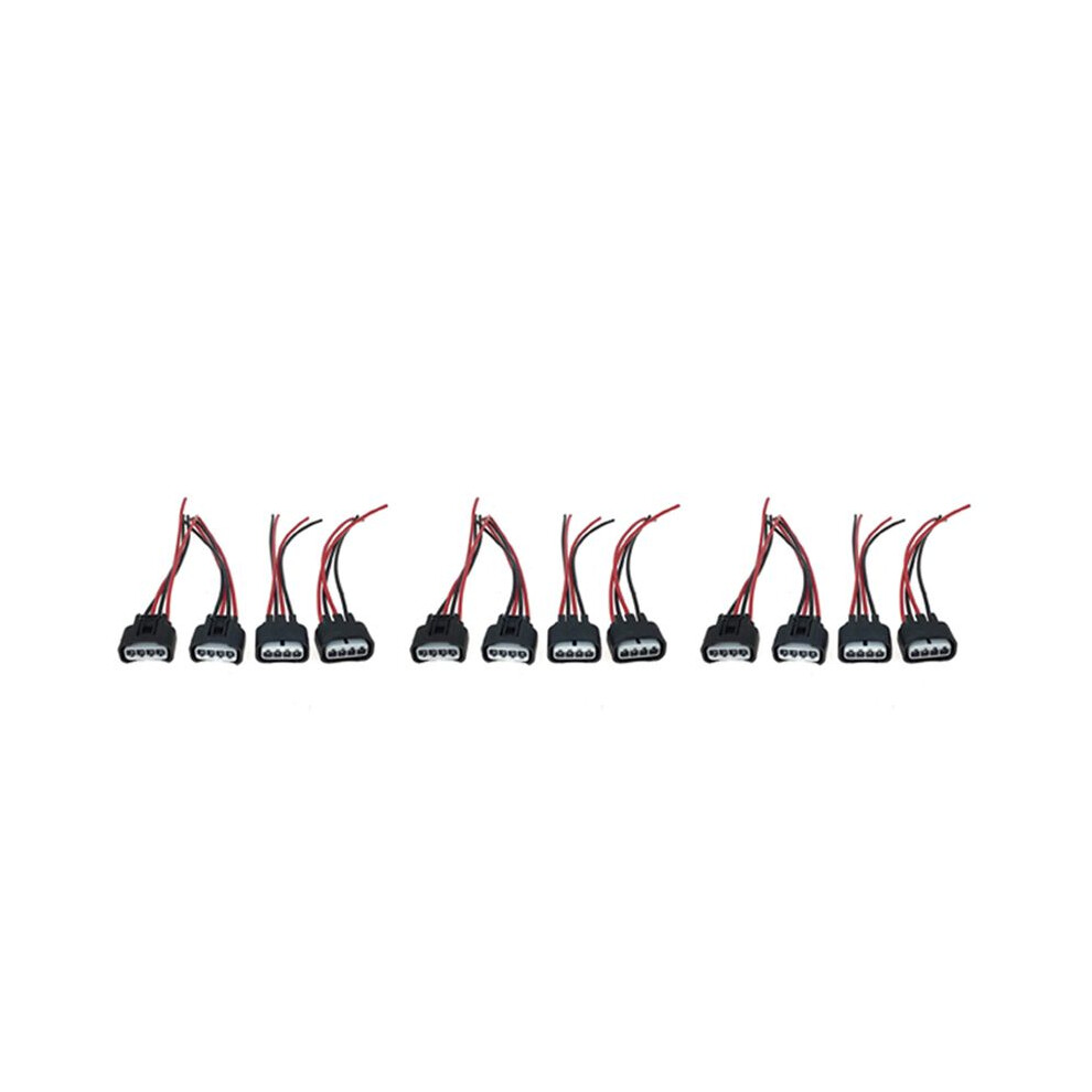 24Pcs Ignition Coil Female Connector Plug Harness Pigtail 2Azfe1zzfe For Hs250h Camry Rav4 6031041033843