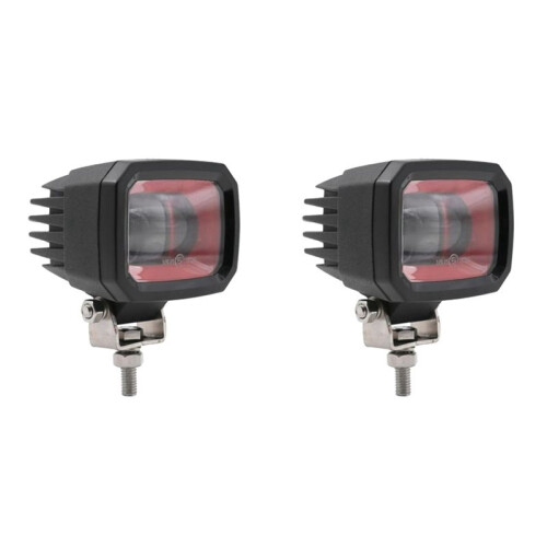 2X 10-80V 7303S Forklift LED Warning Light Linear Area Safety Light Forklift Reversing Indicator Light Working Light