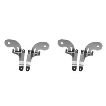 4x Stainless Steel Car Front Grille Spot Light Fixing Bracket For-  R50 R52 R53 2001-2007