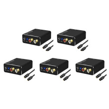 5X Digital to Analog Audio Converter,DAC Digital SPDIF Optical to Analog L/R RCA & 3.5Mm AUX Stereo Audio Adapter