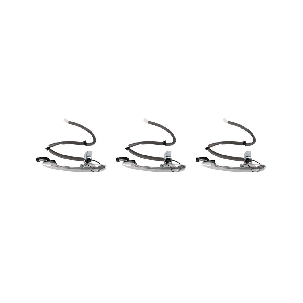 3X Lt13-59-410 Car Chrome Exterior Front Left Door Handle Replacement For Cx-7 Cx7 6 8 6031905752361