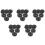 30 PCS Plastic Cymbal Nuts,Quick-Set Cymbal Nut for Percussion Drum Kit,Percussion Replacement Parts 1