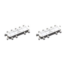 2X Divisor de Cabo Coaxial Digital de 8 Vias 5-2400MHz, CompatíVel com RG6, Trabalho com ConexõEs de TV AnalóGica/Digital e Internet