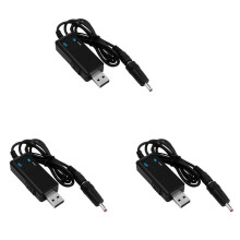 3X USB Boost Converter USB Step- Converter Cable 5V to 9V 12V 3.5X1.35Mm Connecter for Power Converter,1 Support 1
