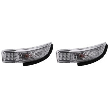 2X 8174052050 Front Left Rearview Side Mirror Turn Signal Indicator Light for Camry Yaris Prius C Avalon