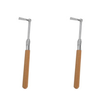2X Professional Piano Tuning Hammer Wrench Tool Octagon Core Hammer Solid Wood Handle Piano Tuning Tool