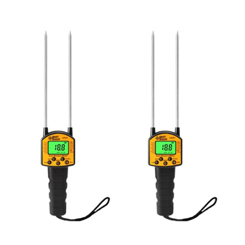 2X  SENSOR AR991 Grain Moisture Meter Digital Analyzer Corn/Wheat Rice Bean Moisture Tester Backlight LCD Display
