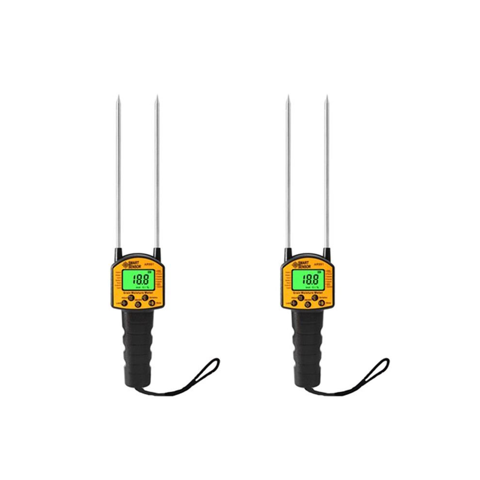 2X Sensor Ar991 Grain Moisture Meter Digital Analyzer Corn/Wheat Rice Bean Moisture Tester Backlight Lcd Display 6032860338850