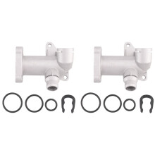 2X Car Interior Parts Aluminium Cooling Hose with Tee Joint for A4 A6 for B5 1.8T 058121133F 058121133B