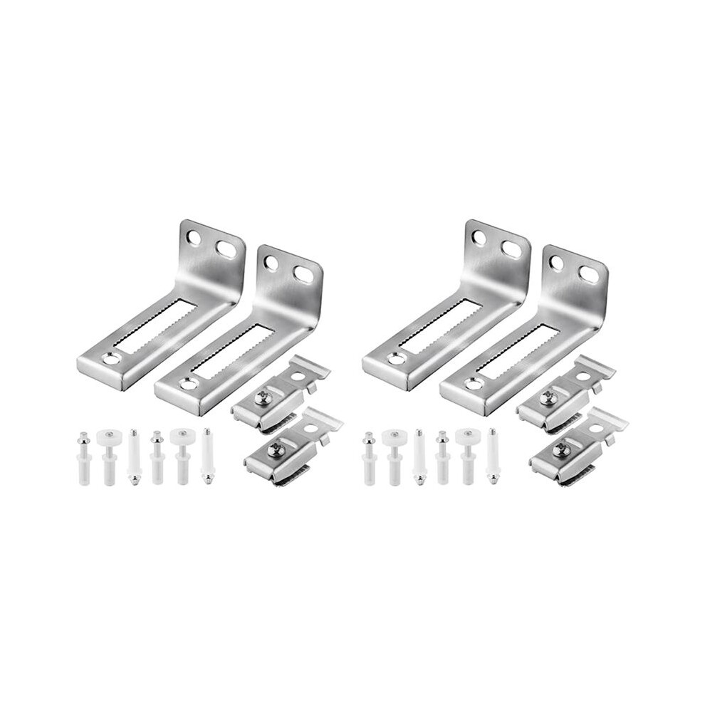 Bi Fold Door Hardware Set, 4 Packs Of Louver Door Hardware, Contains Top And Bottom Pivots, Brackets And Guide Wheel 6033247534773
