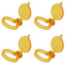 4 STKS Geel Filter voor LED Koplamp Lamp Tandheelkundige Loepen Nuttige Lab Verlichting Optische Verrekijker Vergrootglas Accessoires