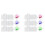 200Pack Wax Melt Container 1.3 Oz,Wax Melt Single Square Flip Top Clear Empty Plastic Square Tray A 1