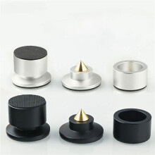 8X Shock Spikes Spring Damping Pad HIFI Stand Feet Speaker Spike Foot Pad KTV Stage Speakers Aluminium Isolation Black