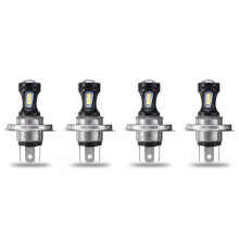 4X H4 Motorcycle 3030 LED Hi-Lo Headlight Light Lamp Bulb 6500K 12-24v