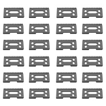 24 Pcs Ceramic Blade Ceramic Replacement Cutter ,28 Teeth Ceramic Clipper Blade Replacement Cutter 2-Hole Clipper,Black