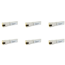 6X MóDulo Gigabit RJ45 SFP 10/100 / 1000Mbps SFP Cobre RJ45 SFP Transceptor Gigabit Ethernet