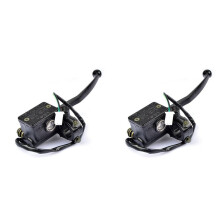 2X Manejar de Motocicleta Pinza de Líquido de Freno Maestro para 125Cc Ybr 125 Conjunto de Cilindro de Bomba Hidráulica de Freno Delantero,