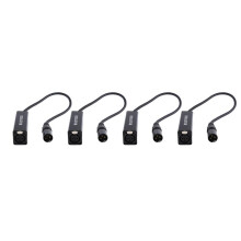4X Audio Cable Isolator XLR Eliminates Noise Ground Loop Audio Isolator Current Sound Eliminates Noise, Female to Male