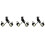 6 Pcs White LED Motorcycle Headlight Spotlight Driving Daytime Running Light Lamp 1