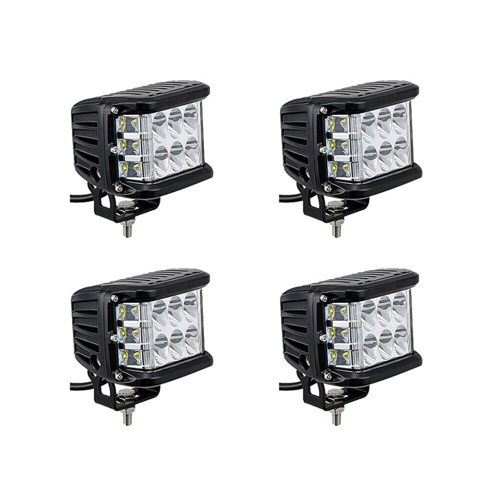 4X Auto Triple Side Ed Work Dome Burst Flashing Head Spot Strobe Led Auto Supplies E Light 6032032384005